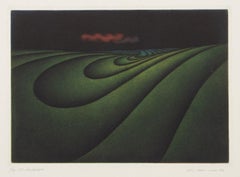 102 Landscape, Surrealist Etching and Aquatint by Kazuhisa Honda