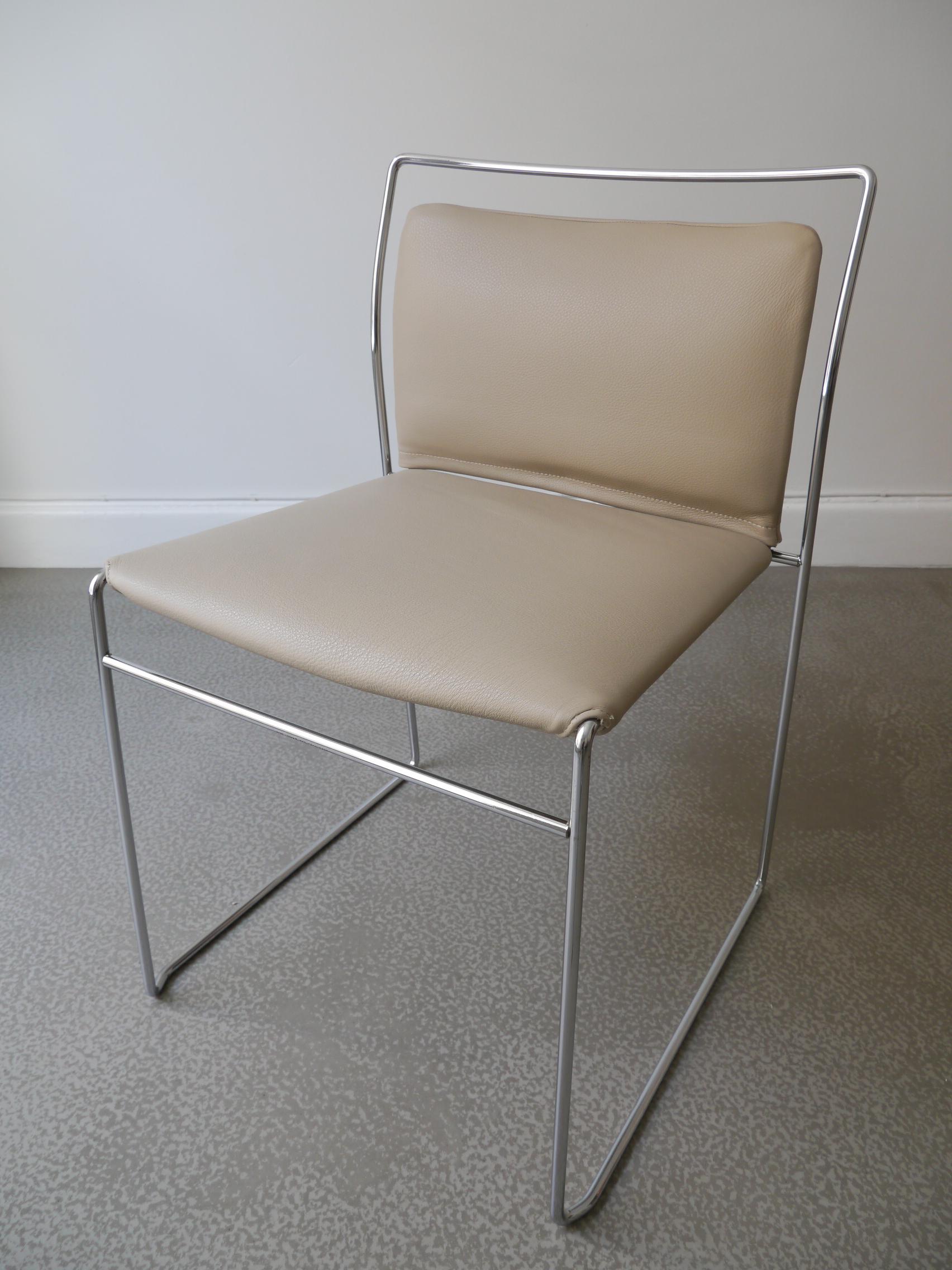 Midcentury Tulu Leather Chairs by Kazhuide Takahama for Simon Gavina, Italy 68 1
