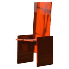 Kazuki Chair in Red Coral by Kazuhide Takahama for Simon Gavina