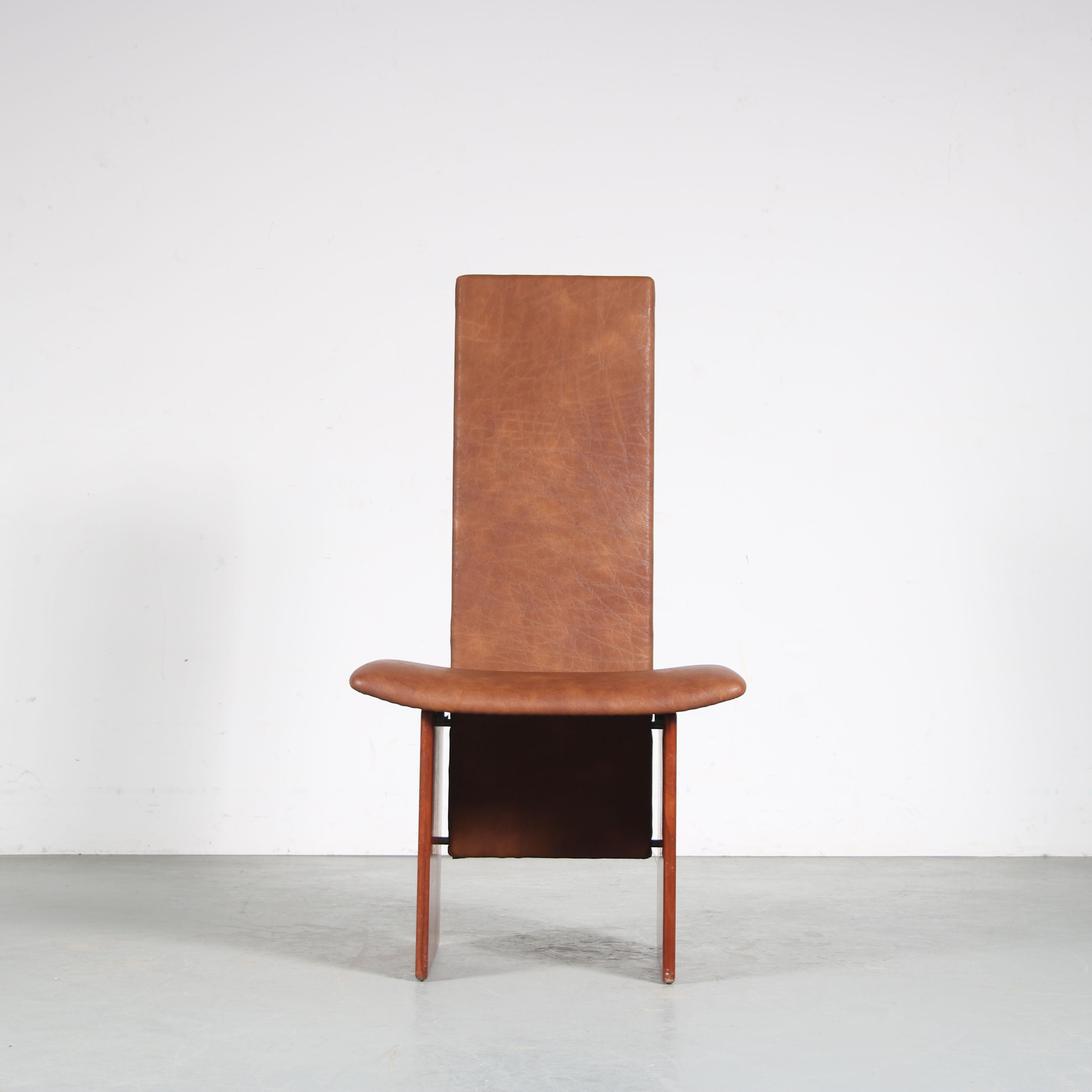 “Kazuki” Dining Chairs by Kazuhide Takahama for Gavina, Italy 1980 For Sale 4