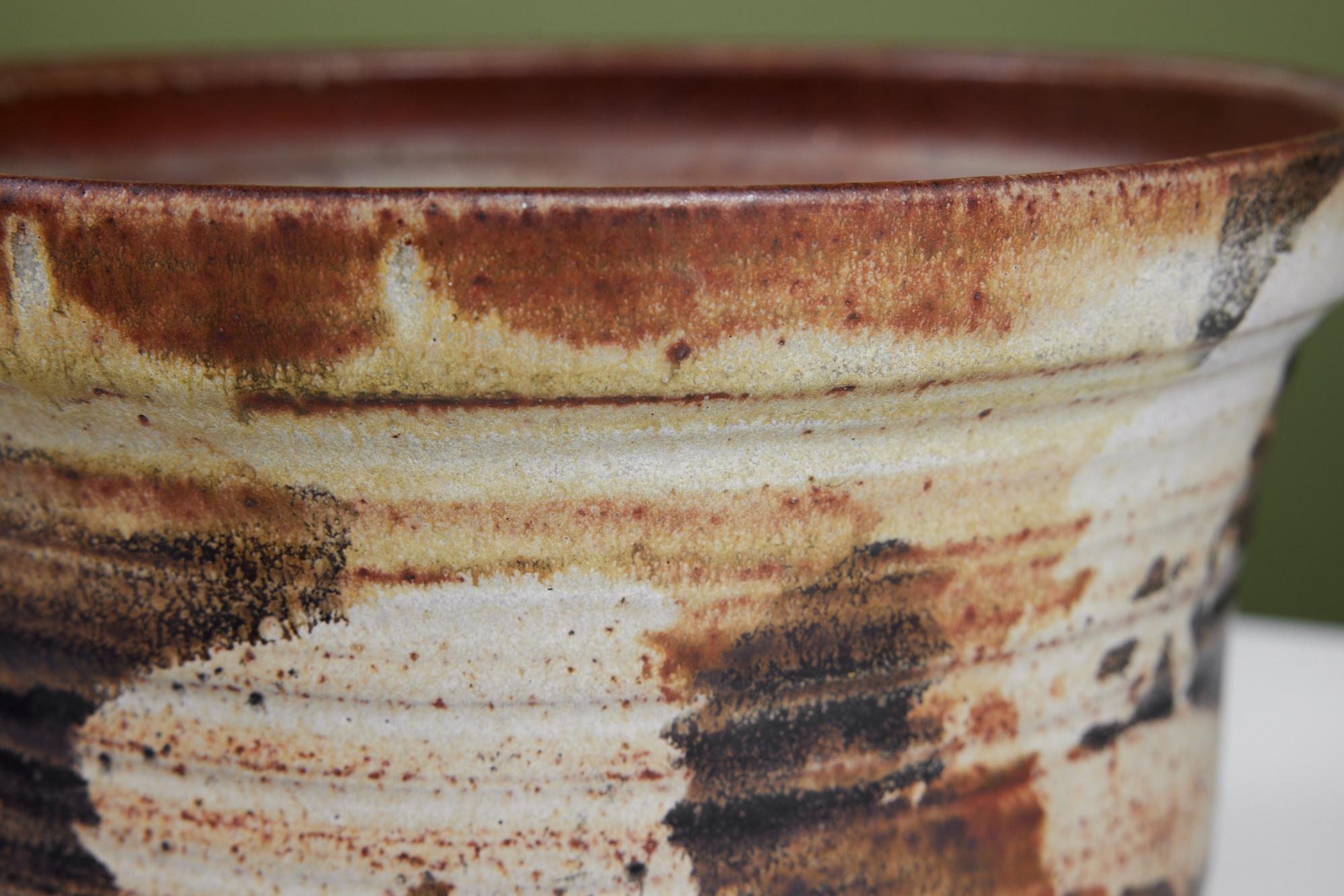 Kazuko Matthews Keramik glasiertes Pflanzgefäß (Steingut) im Angebot
