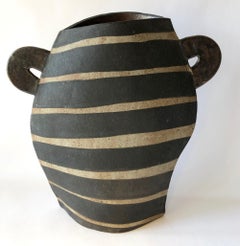 Kazuko Matthews Post Modernist California Studio Stoneware Vase