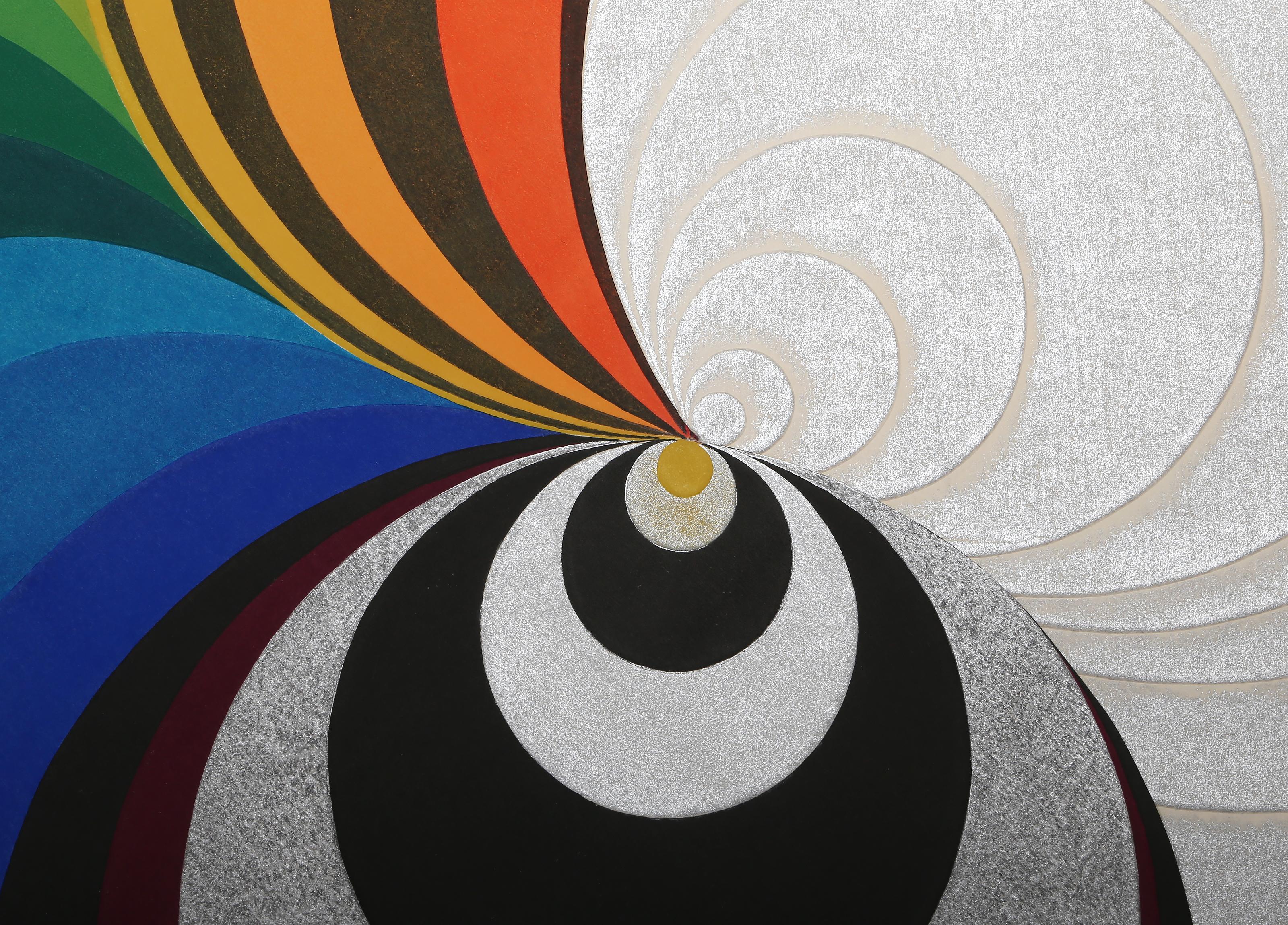 Adaptation - A, astratto geometrico di Kazumi Amano in vendita 1