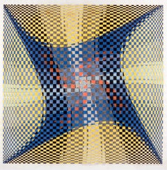 "Involution - Union 4B" Original Large-Scale Abstract Woodcut by Kazumi Amano