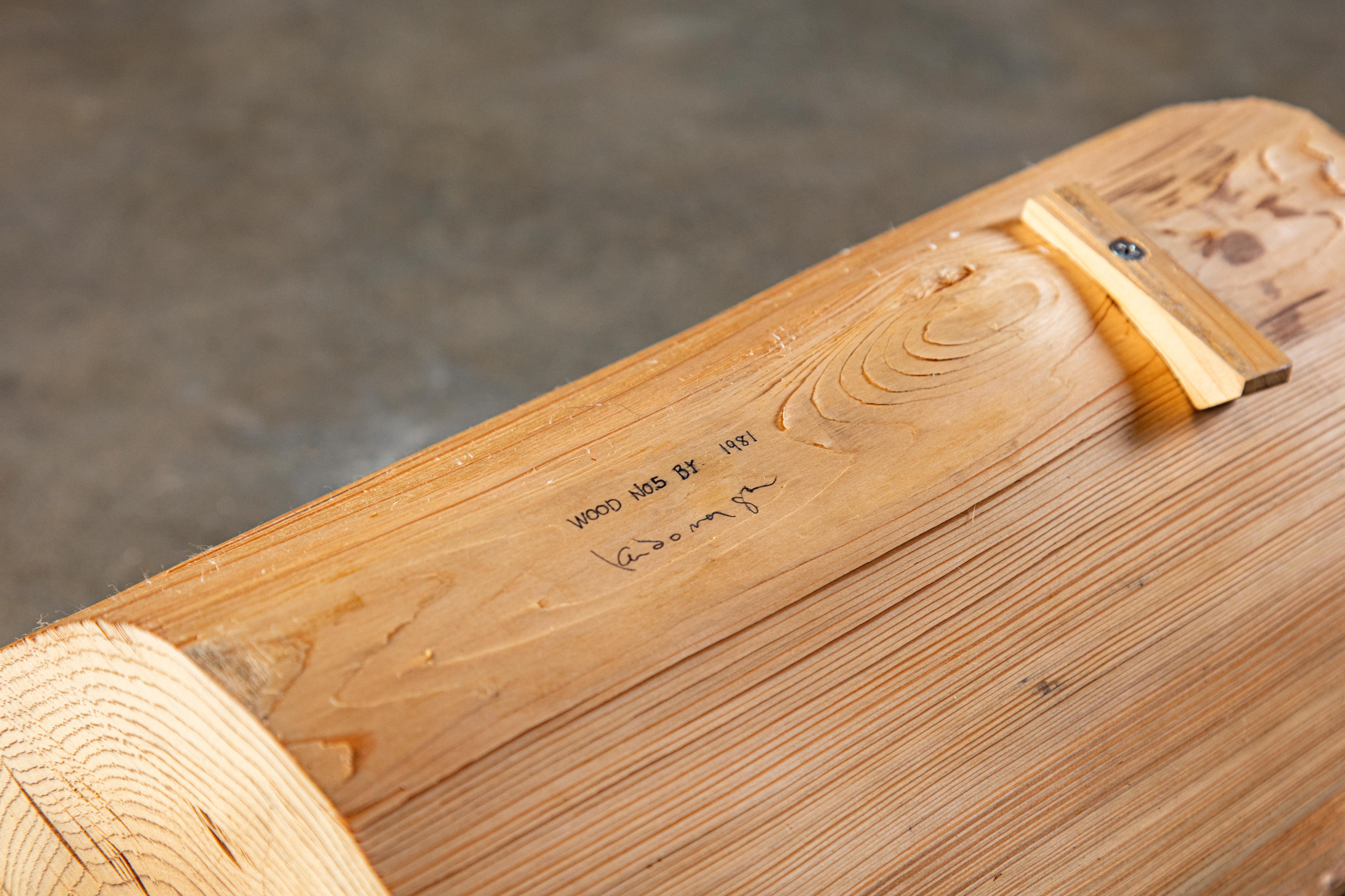 Kazuo Kadonaga Schilfholzschild 'Wood No. 5' im Angebot 6