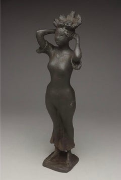 Kazuo Kikuchi Bronze Sculpture “Spirit and Tradition of Japanese Rice Cultivatio