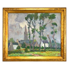 Rare Post Impressionist painting by Japanese/American artist Kazuo Matsubara