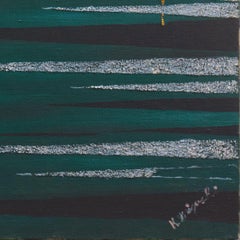 'Geometric Abstract', Japanese Mid-century Oil, Saitama, Hanno City, Iwasawa