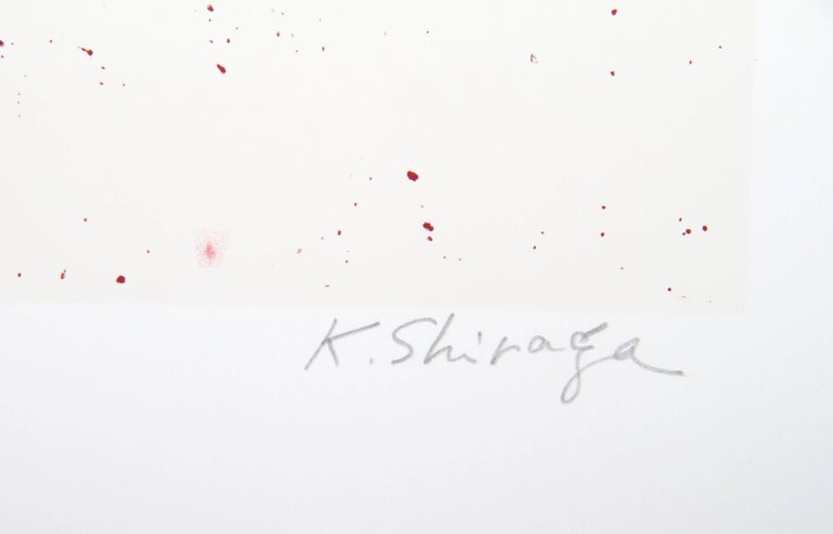 Passionate Winner, Colorful Abstract Silkscreen by Shiraga - Print by Kazuo Shiraga