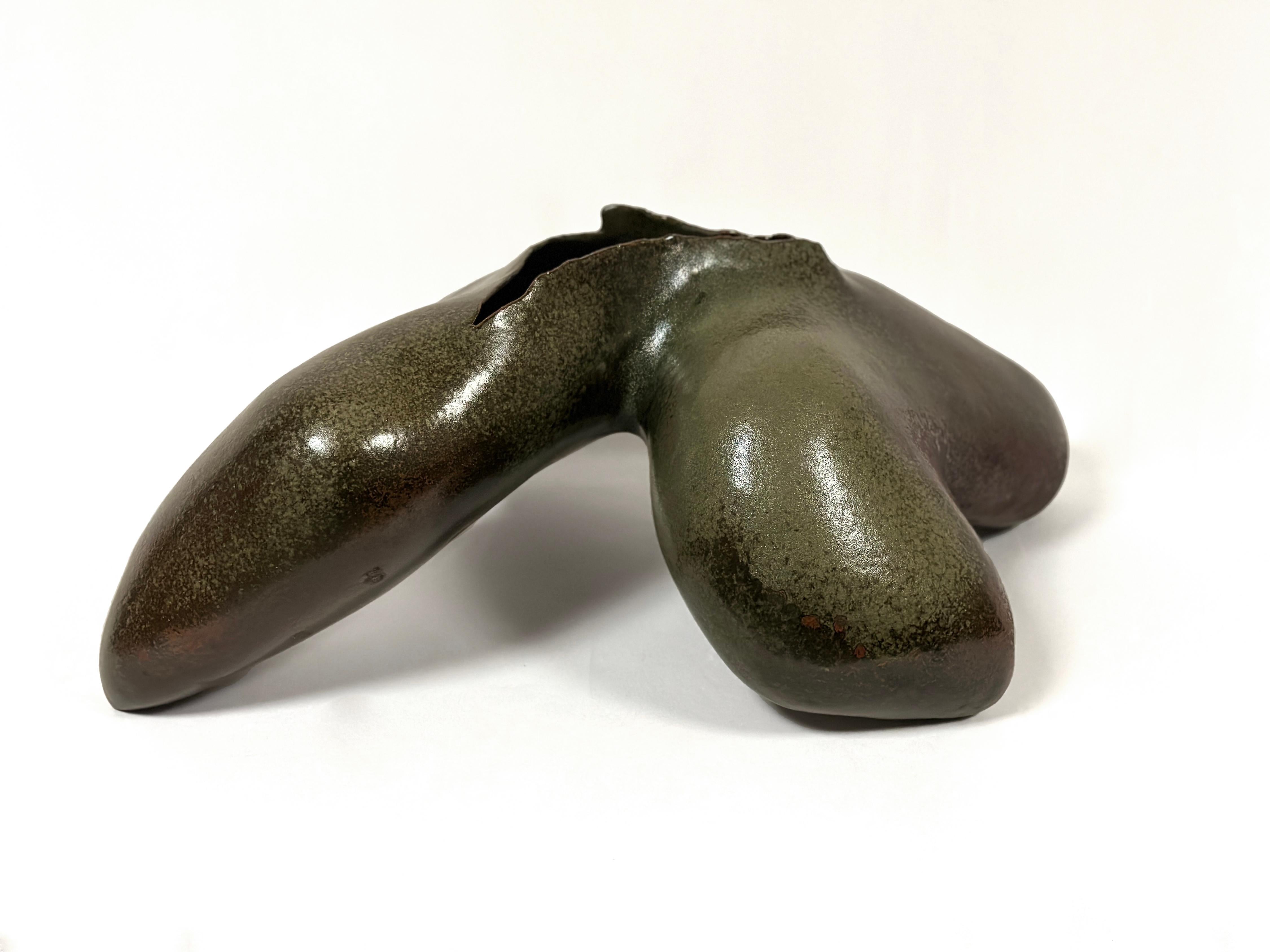 Amoeboid Brown - Sculpture by Kazuo Takiguchi