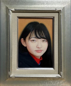 "Con el sol de mañana" Pintura al óleo del artista japonés Kazuya Ushioda