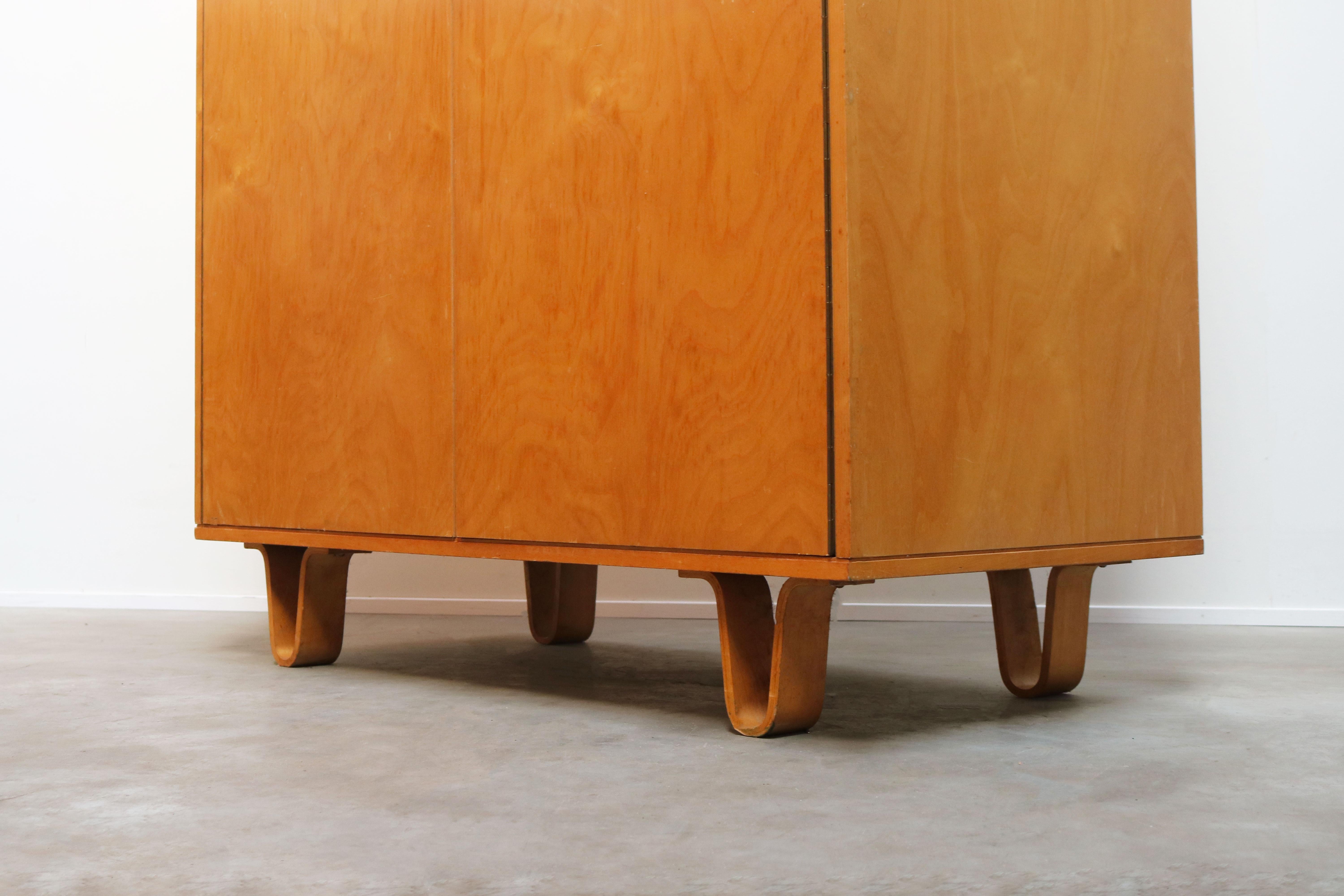KB03 Birch Series Cabinet by Cees Braakman for UMS Pastoe, 1950s Yellow Blonde 3