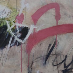 Je te laisse partir - sois avec moi, peinture originale, abstraite, contemporaine