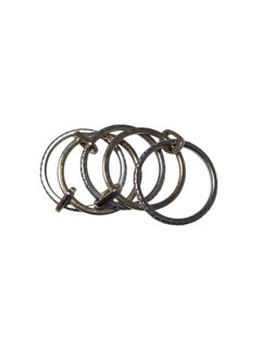 KC Designs 14K Gelb und Weißgold Diamant gestapelt 5 Band Ring Größe 6 #24133