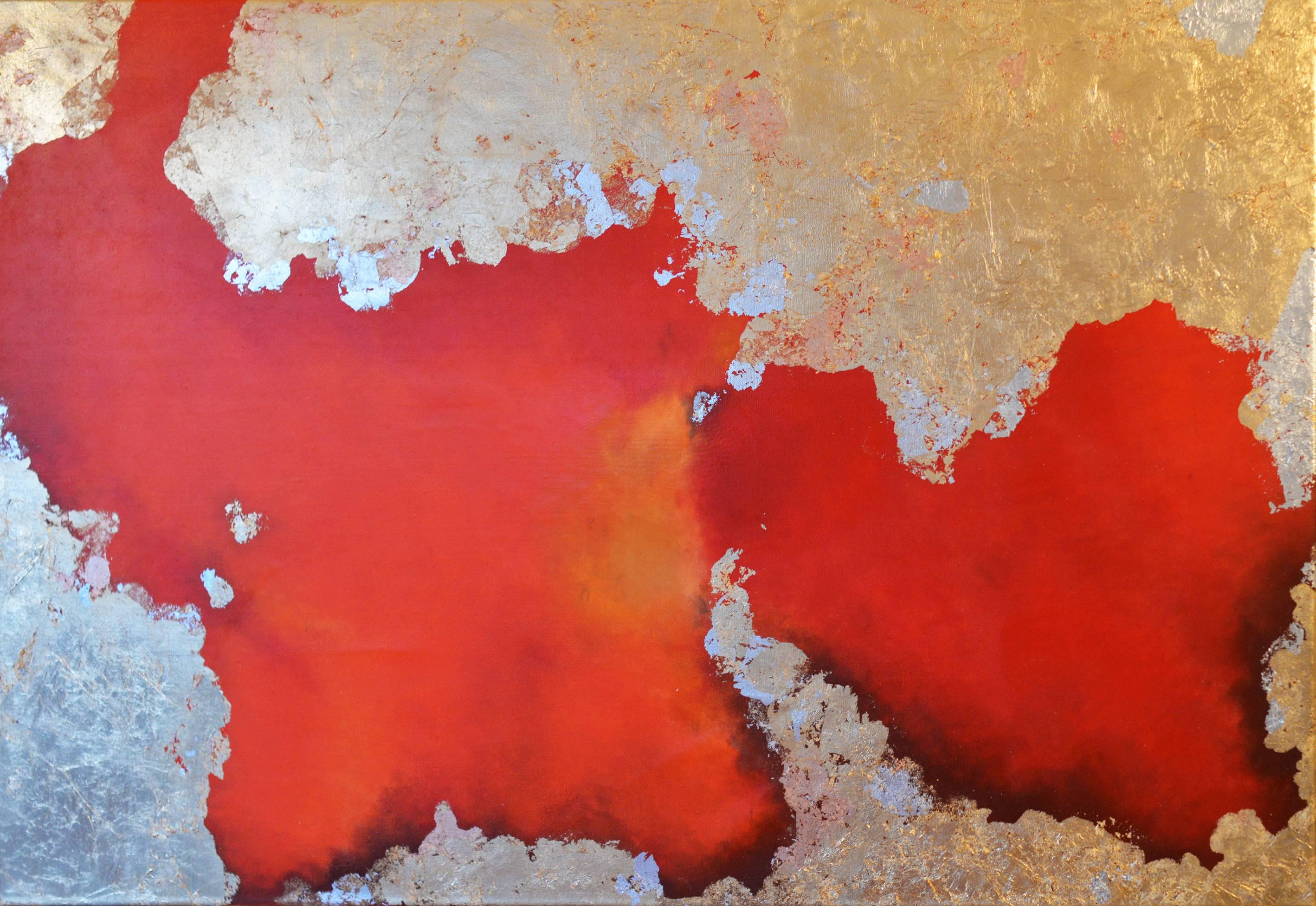 Hic Sunt Leones - Abstract Painting by KC PAILLARD