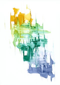 Reflection of What, Original Contemporary Abstract Ink Painting on Yupo Paper