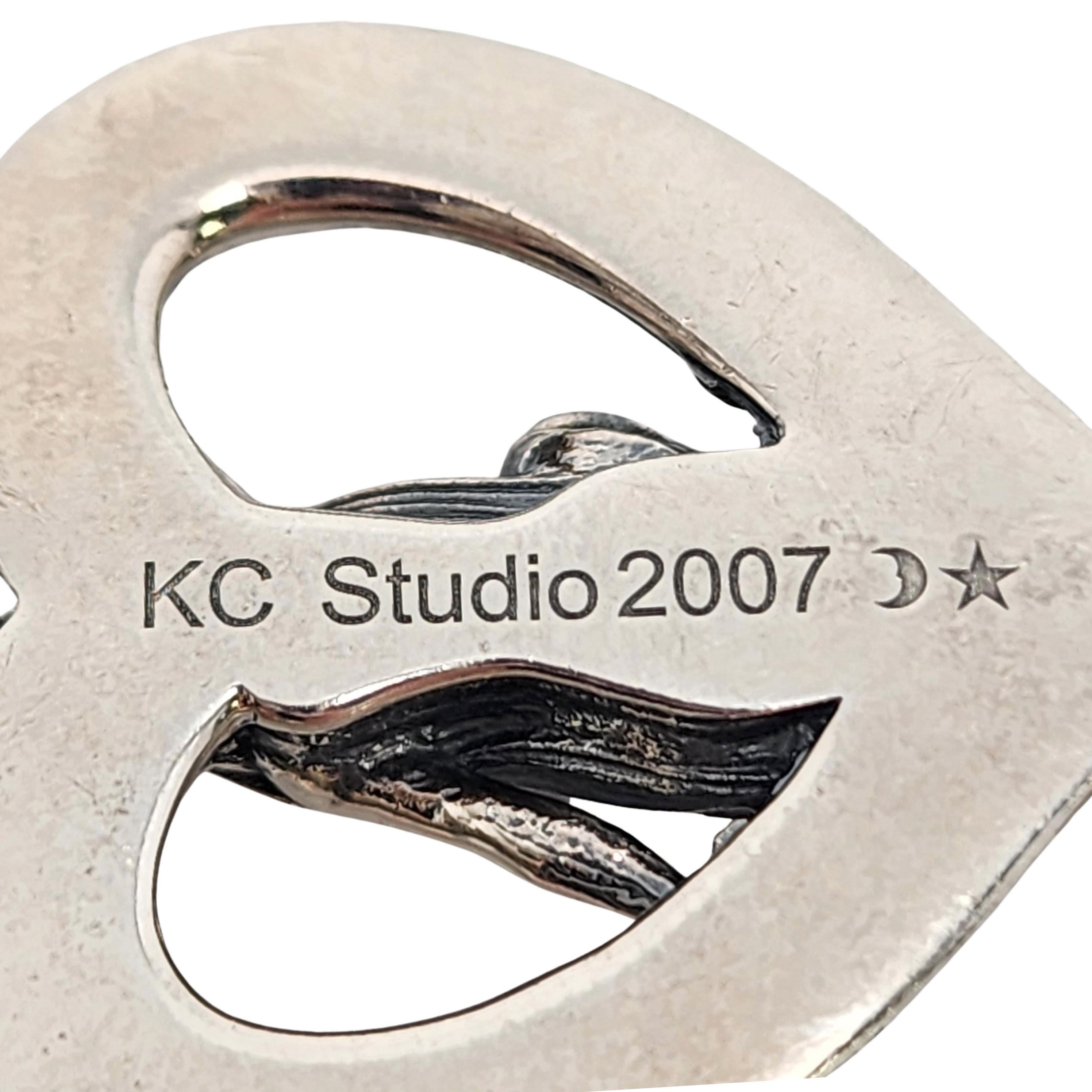KC Studio Barry Kieselstein-Cord Sterling Silver Rapunzel Love Pendant #16435 For Sale 3