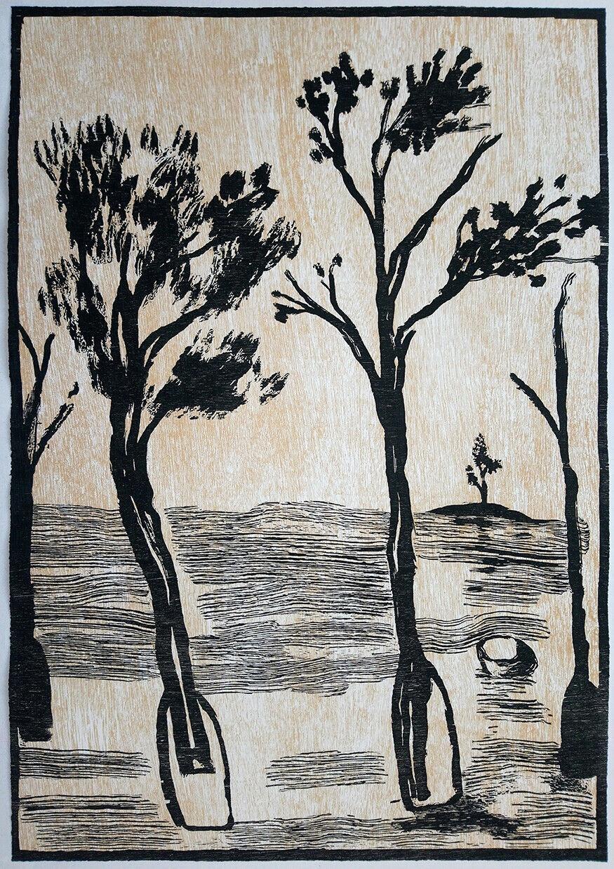 Alexis Kcho Leiva (Cuba, 1970)
'Untitled III', 2019
woodcut, silkscreen on paper Intaglio 300 g.
44.5 x 31.2 in. (113 x 79 cm.)
Edition of 30
ID: KCH-119
Unframed
