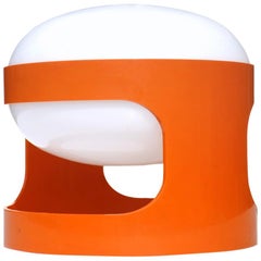 Vintage "KD27" Joe Colombo by Kartell 1960s Italian Design Orange Table Lamp