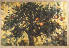 Paysage de Ke Yang Huile originale sur toile "Pommier"