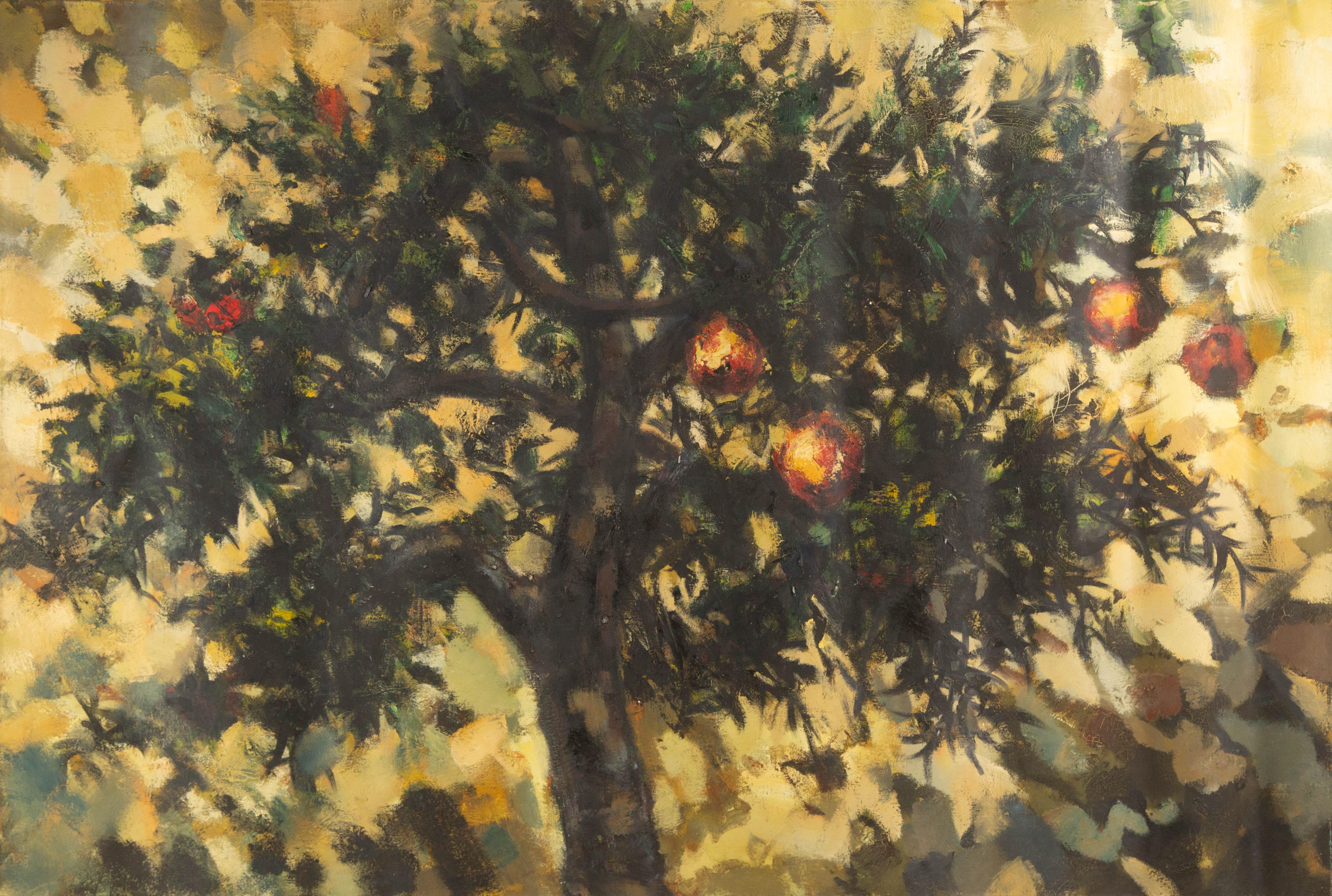 Ke Yang Landscape Original Oil On Canvas "Apple Tree"