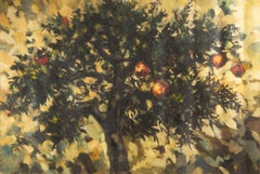 Paysage de Ke Yang Huile originale sur toile "Pommier"