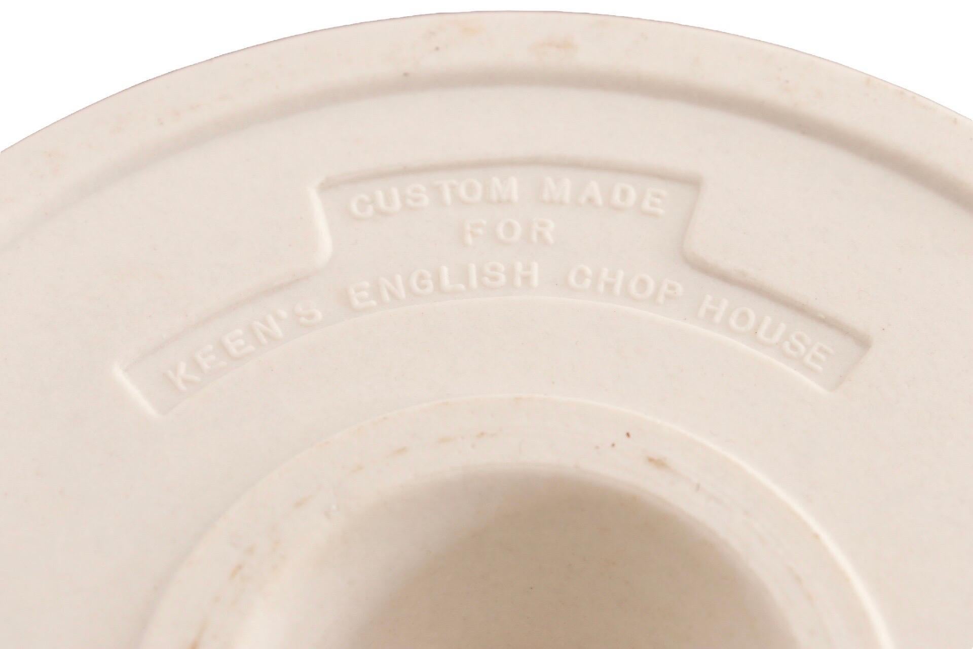 20th Century Keen's English Chop House Ceramic Match Striker For Sale