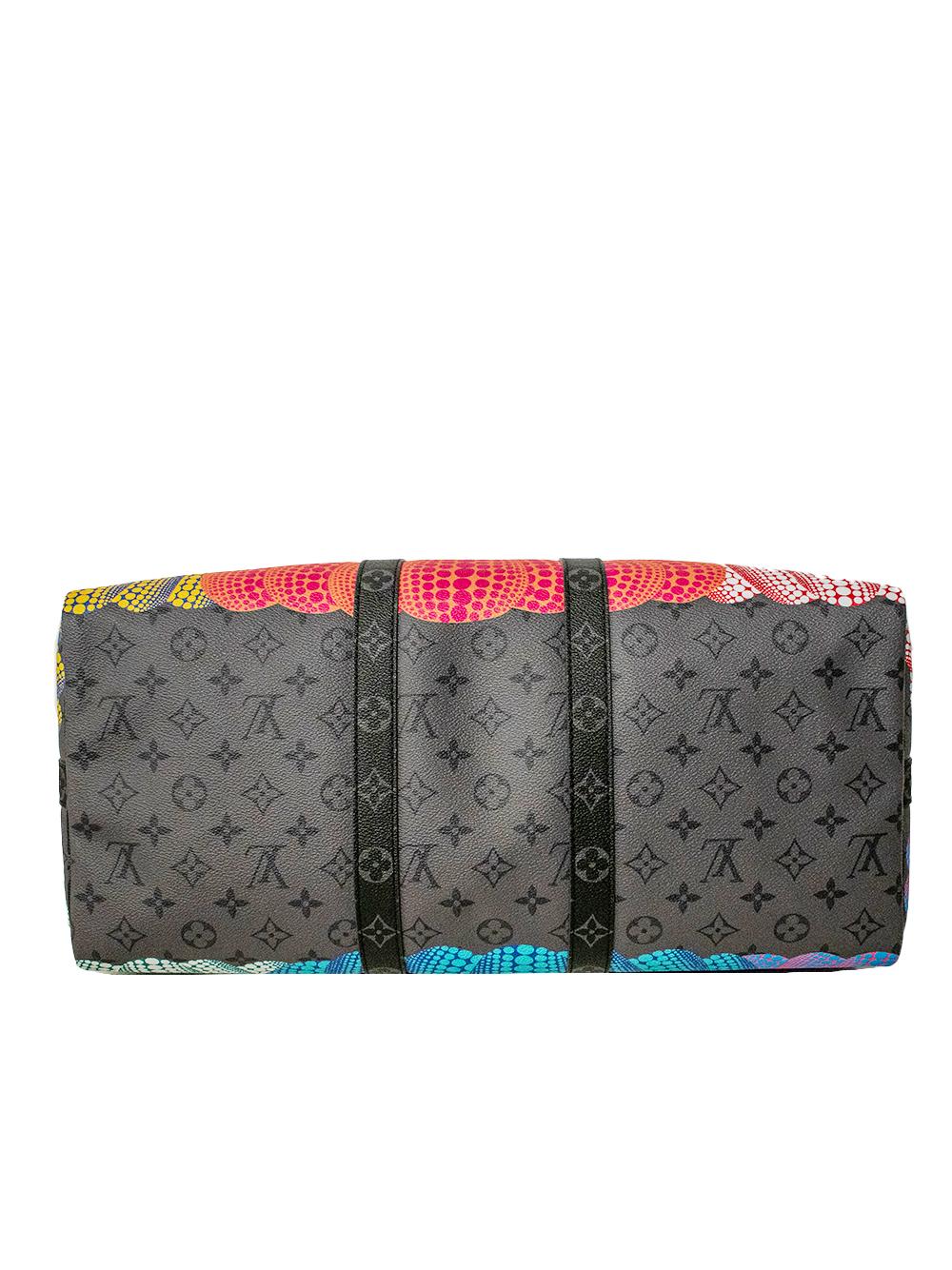 Gray Keepall 45 Pumpkins Louis Vuitton x Yayoi Kusama