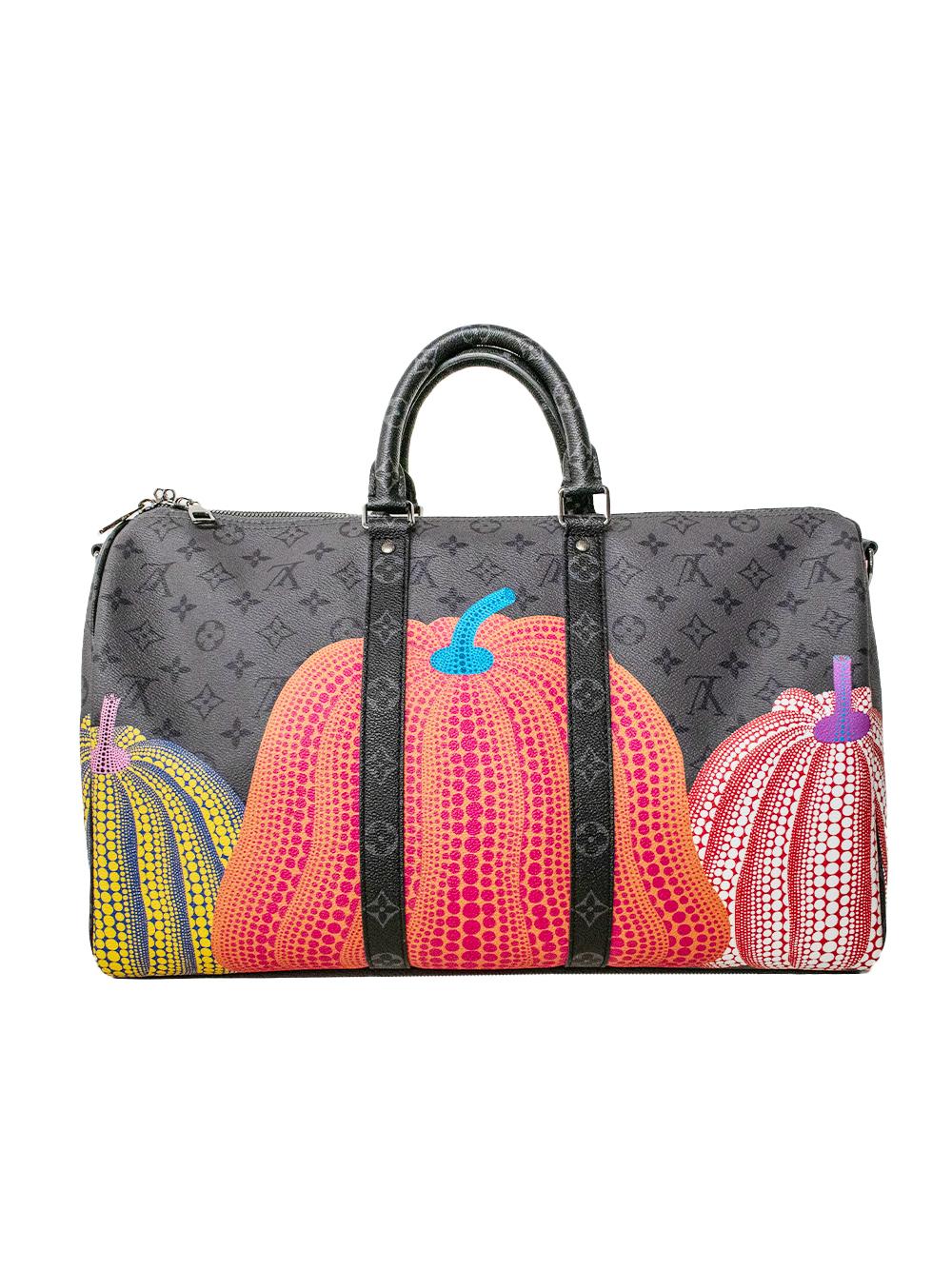 Keepall 45 Pumpkins Louis Vuitton x Yayoi Kusama In New Condition In London, GB