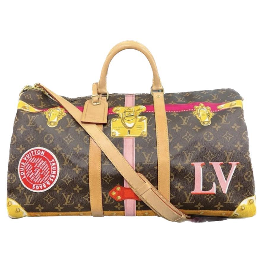 Louis Vuitton City Keepall Bag Limited Edition Stripes Monogram Canvas at  1stDibs
