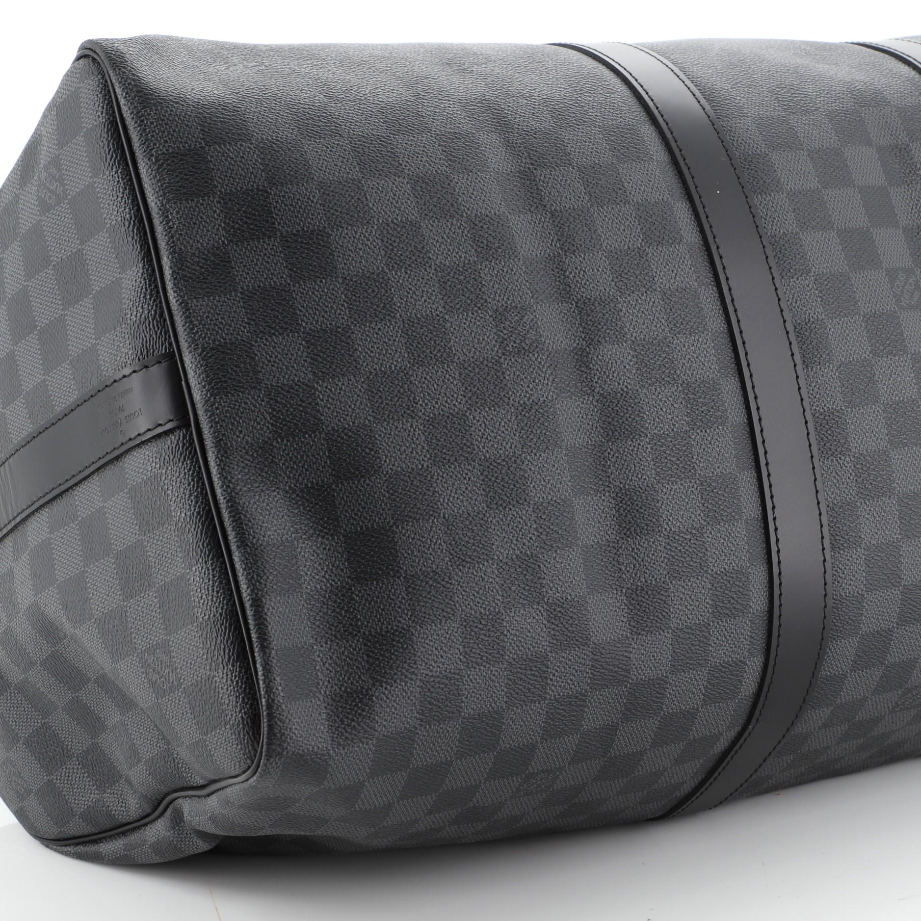 Keepall Bandouliere Bag Damier Graphite 55 1