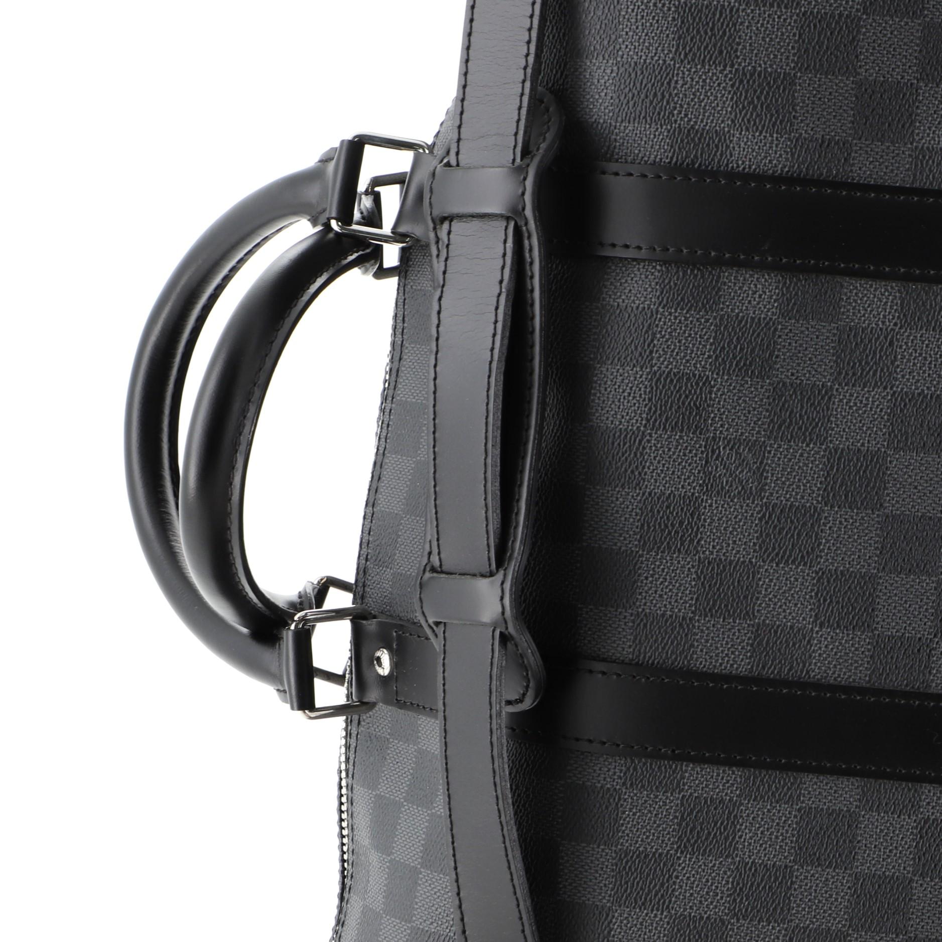 Keepall Bandouliere Bag Damier Graphite 55 2