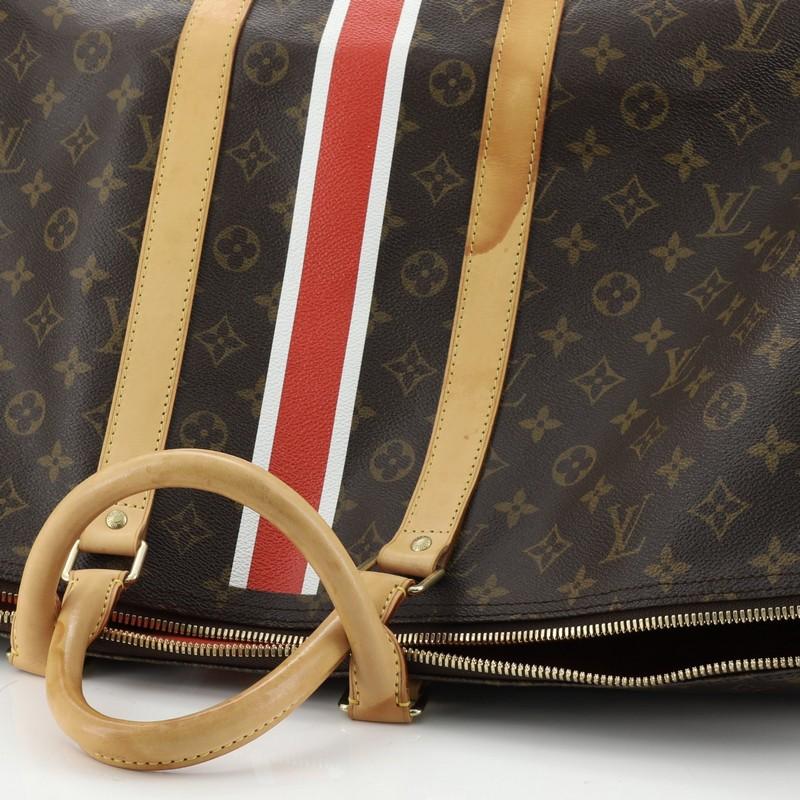 Keepall Bandouliere Bag Limited Edition China Run Monogram Canvas 55 In Fair Condition In NY, NY