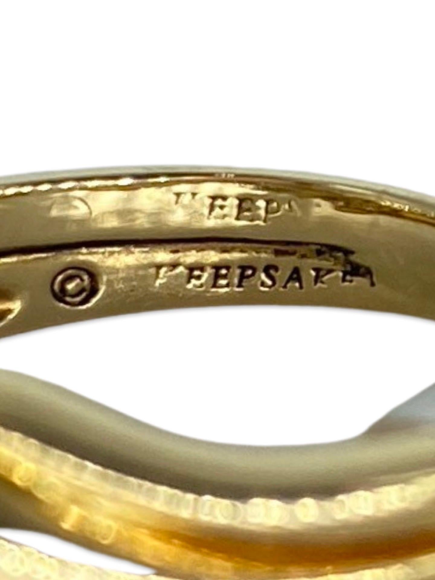 Keepsake 0.60 Carat Diamonds Engagement Ring 14k Gold  For Sale 1