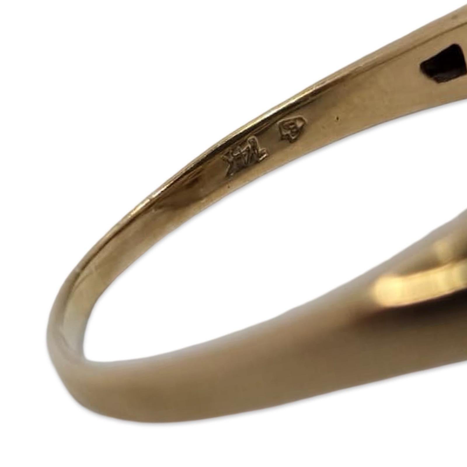 Keepsake 0.96ctw Tanzanite & Diamond Rings Anello in oro 14k in vendita 2