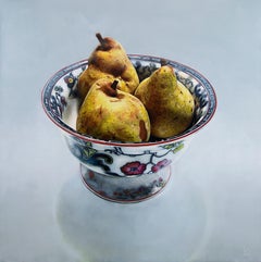Old Dutch Pears- 21st Century Contemporary Realistic Still-life Painting 