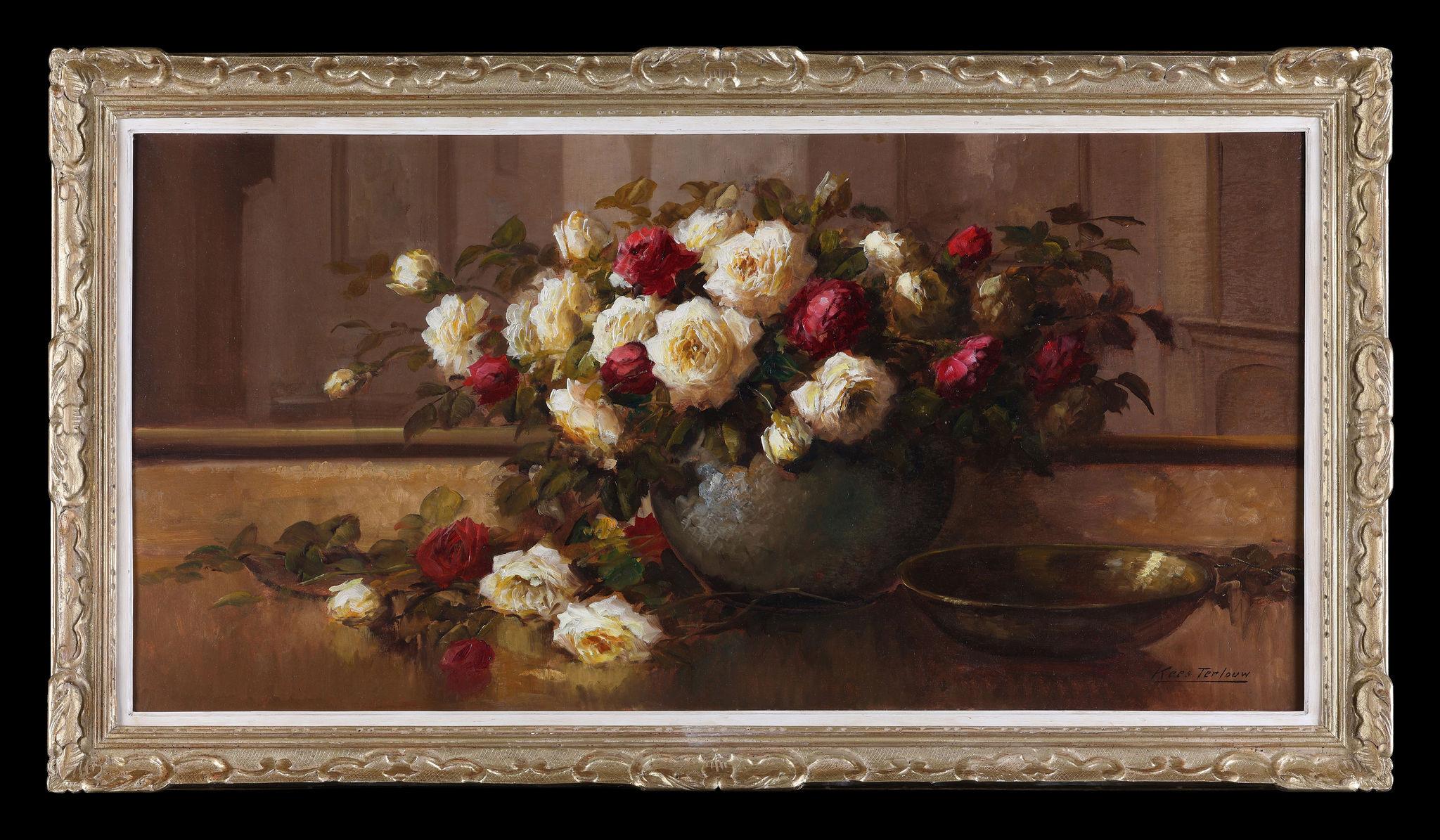Kees Terlouw Still-Life Painting - A Still Life of Roses