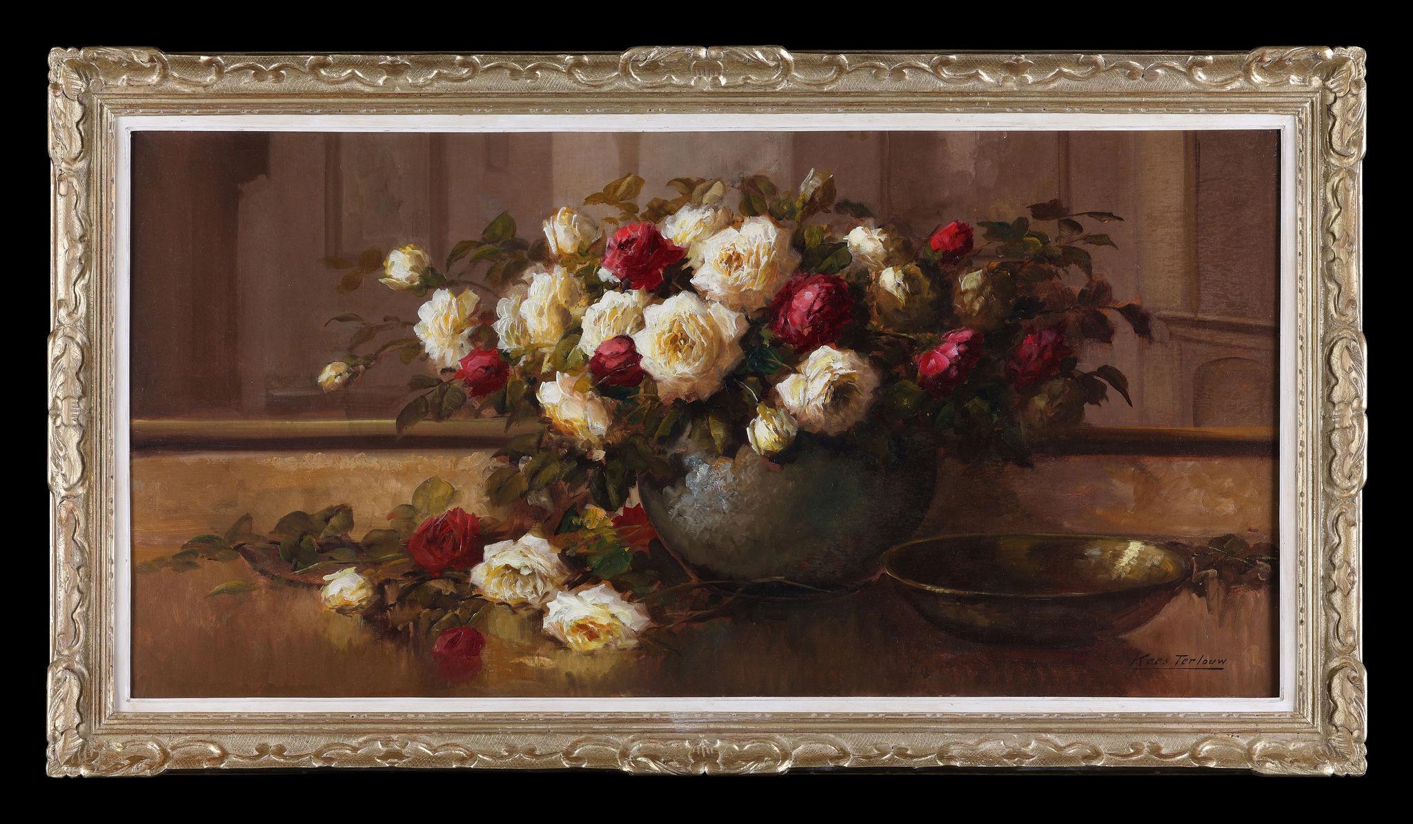 Still-Life Painting de Kees Terlouw - Un bodegón de rosas