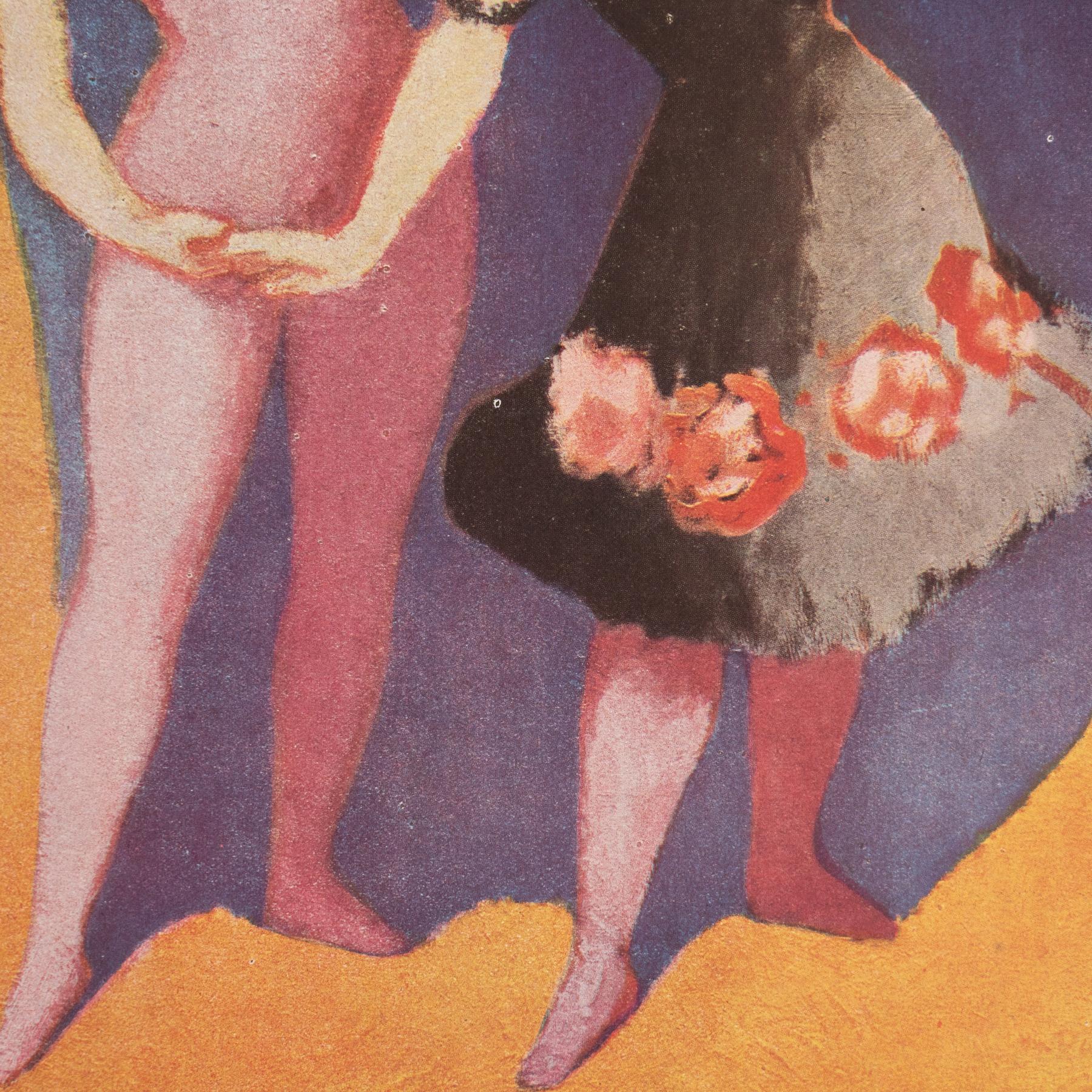 Kees van Dongen Fauvist 1948 Farbklischee-Druck, gerahmt im Zustand „Gut“ im Angebot in Barcelona, Barcelona