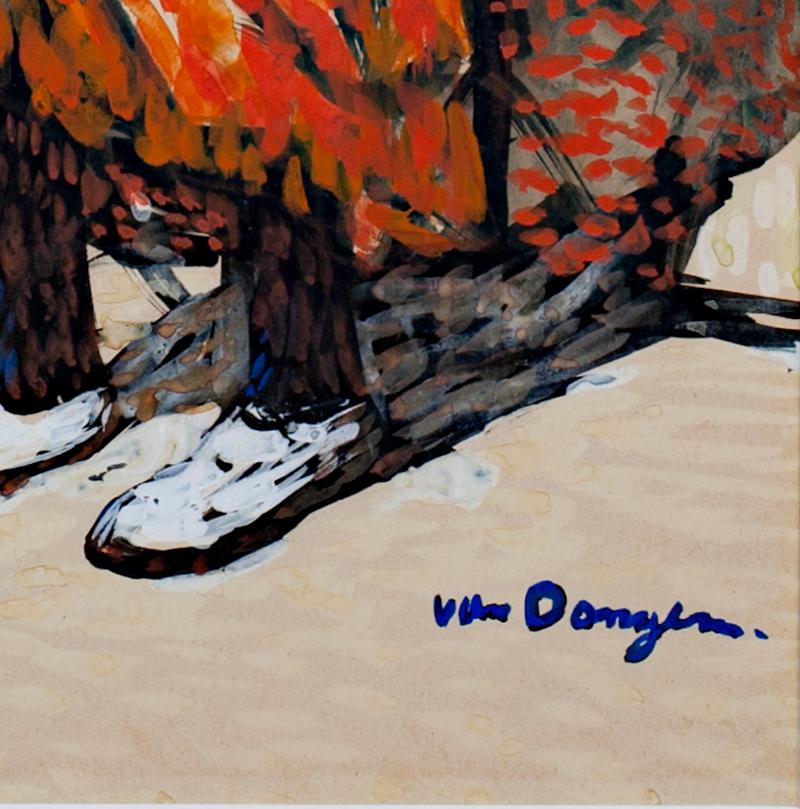 Kees Van Dongen Circus Performers des années 1900 - Figure vibrante et fauviste signée - Fauvisme Painting par Kees van Dongen
