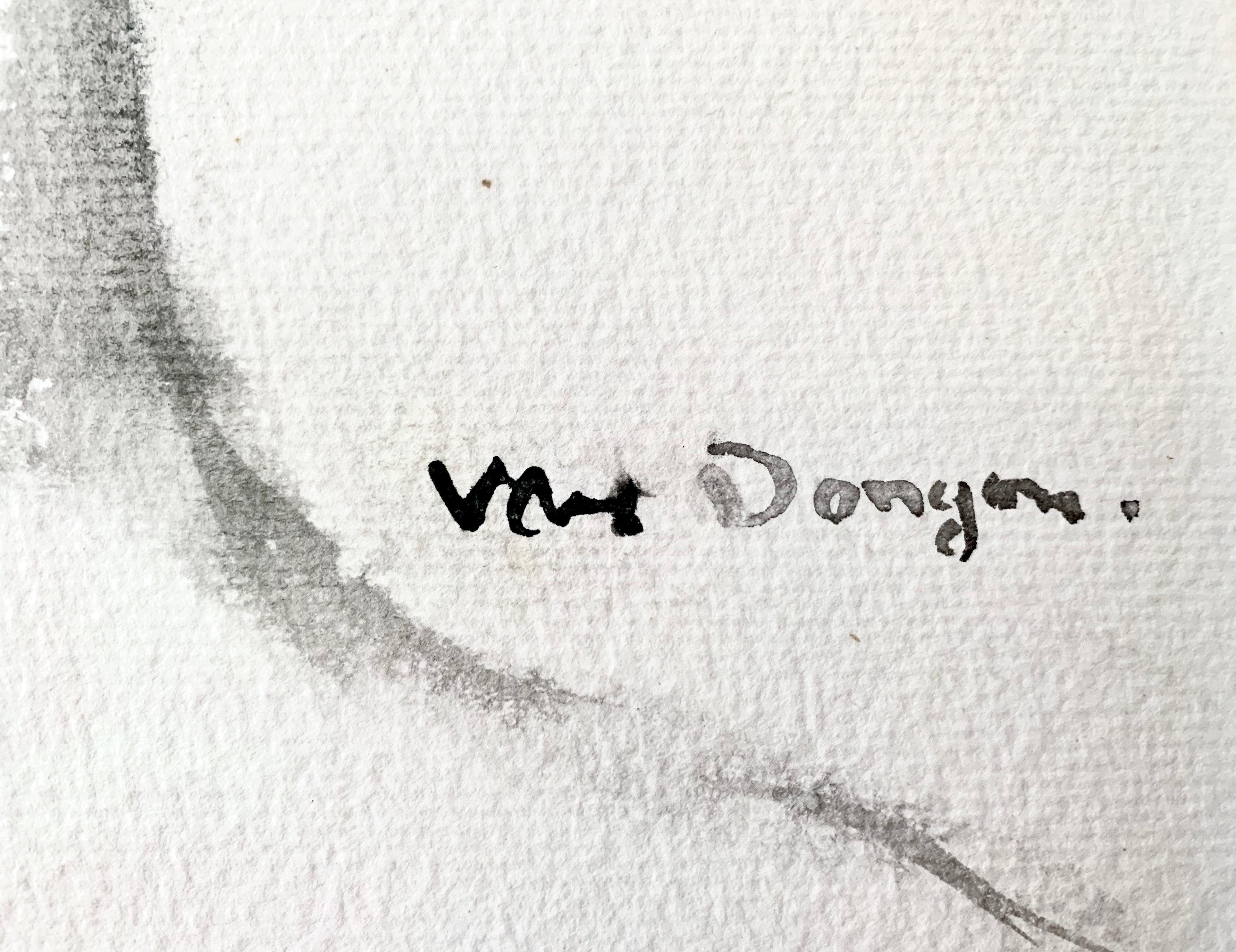 Kees van Dongen- Portrait einer Frau

Medium:
Aquarell auf cremefarbenem Büttenpapier

Jahr:
Ausgeführt ca. 1924

Abmessungen:
Blattgröße: 457 x 304 mm.
Rahmengröße: 76,0 x 61,0 cm

Unterschrift:
Signiert 'Van Dongen' unten rechts und signiert Kees