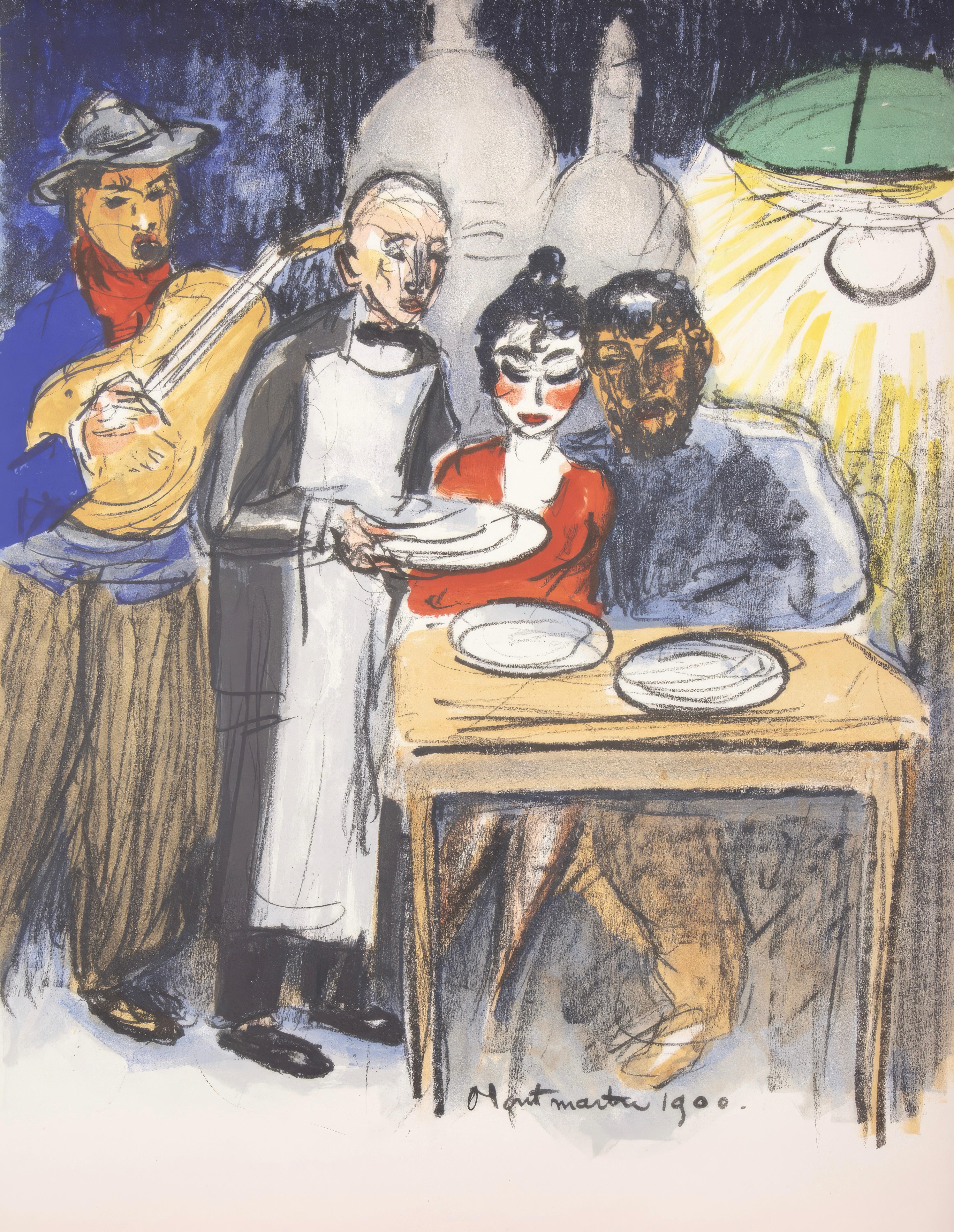 What is the difference between a hand-pulled lithograph and an offset lithograph?