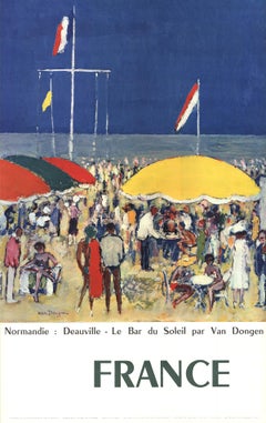 D'après Kees van Dongen-Normandie-Deauville, Le Bar du Soleil- Poster-1960