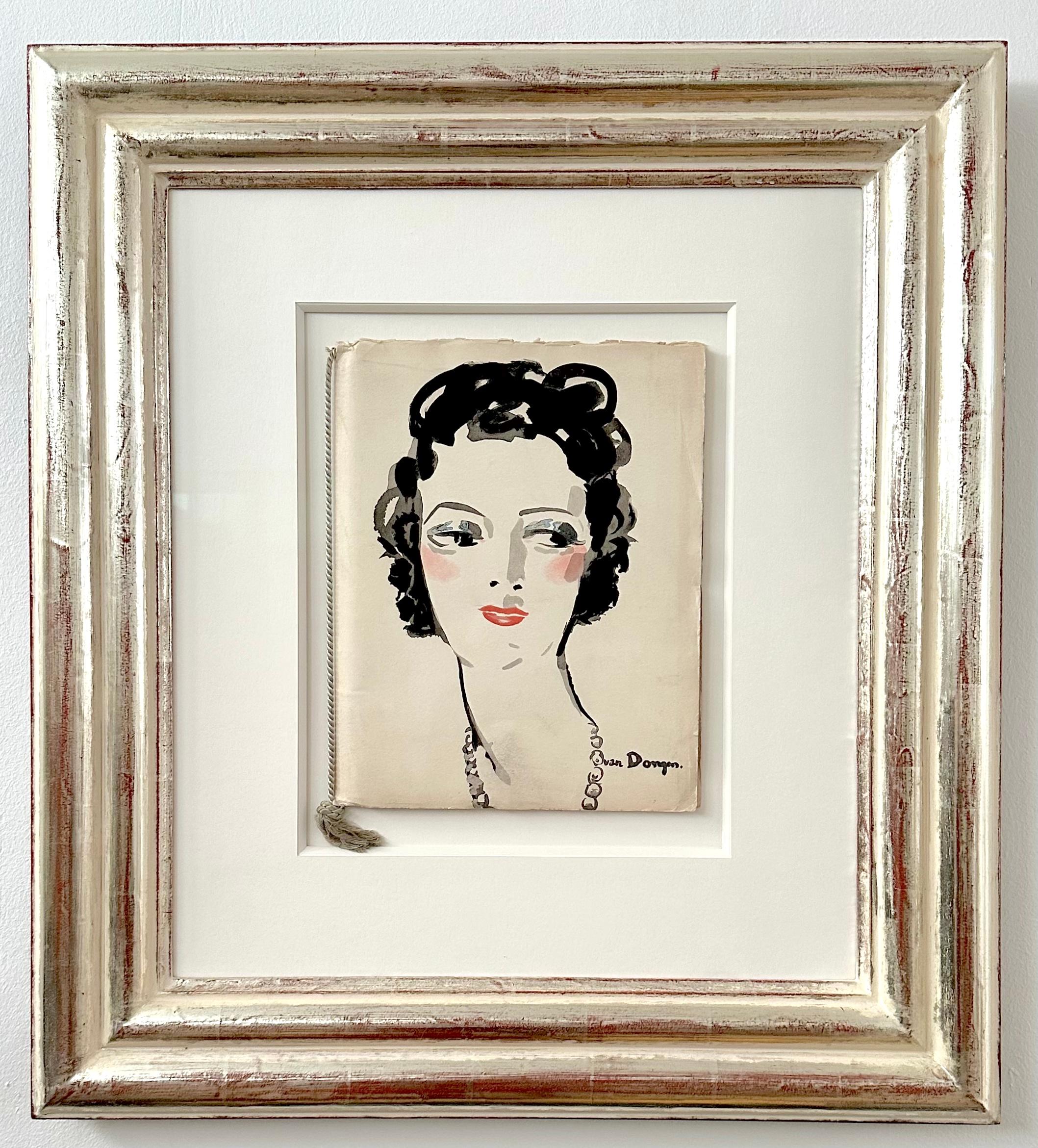 La Fille au Collier (Moderne), Print, von Kees van Dongen