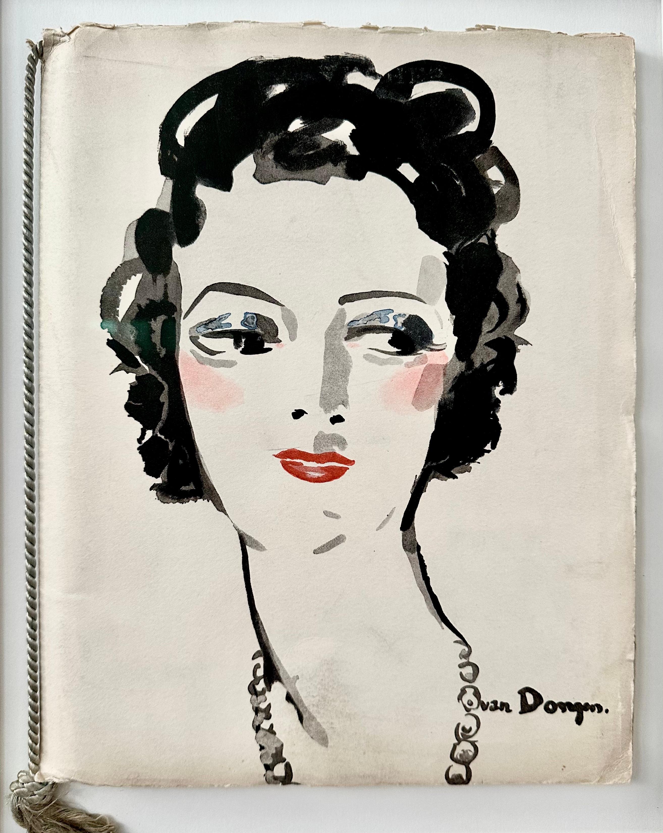 Kees van Dongen Portrait Print – La Fille au Collier