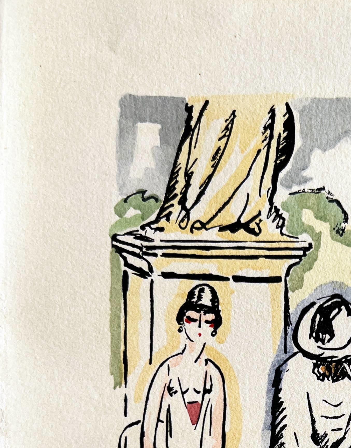 La Garçonne - Modern Print by Kees van Dongen