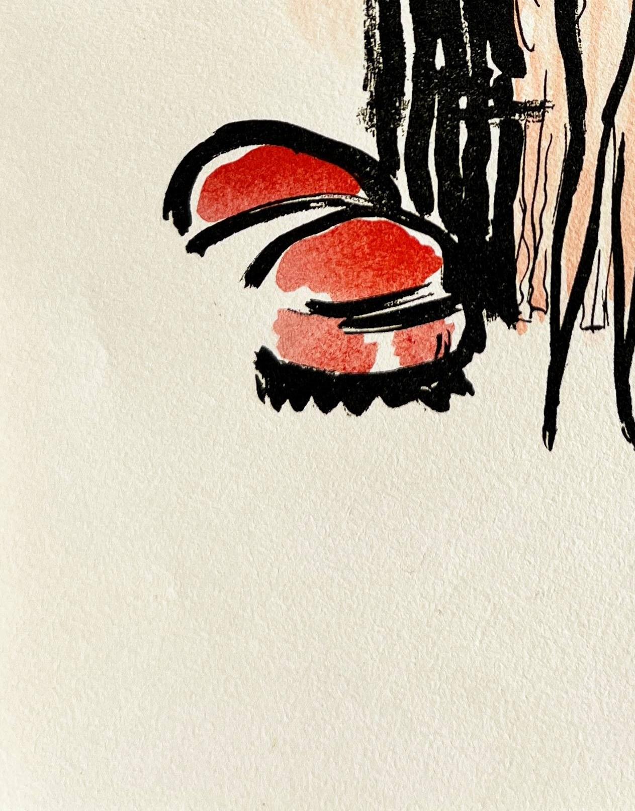 La Garçonne - Beige Figurative Print by Kees van Dongen