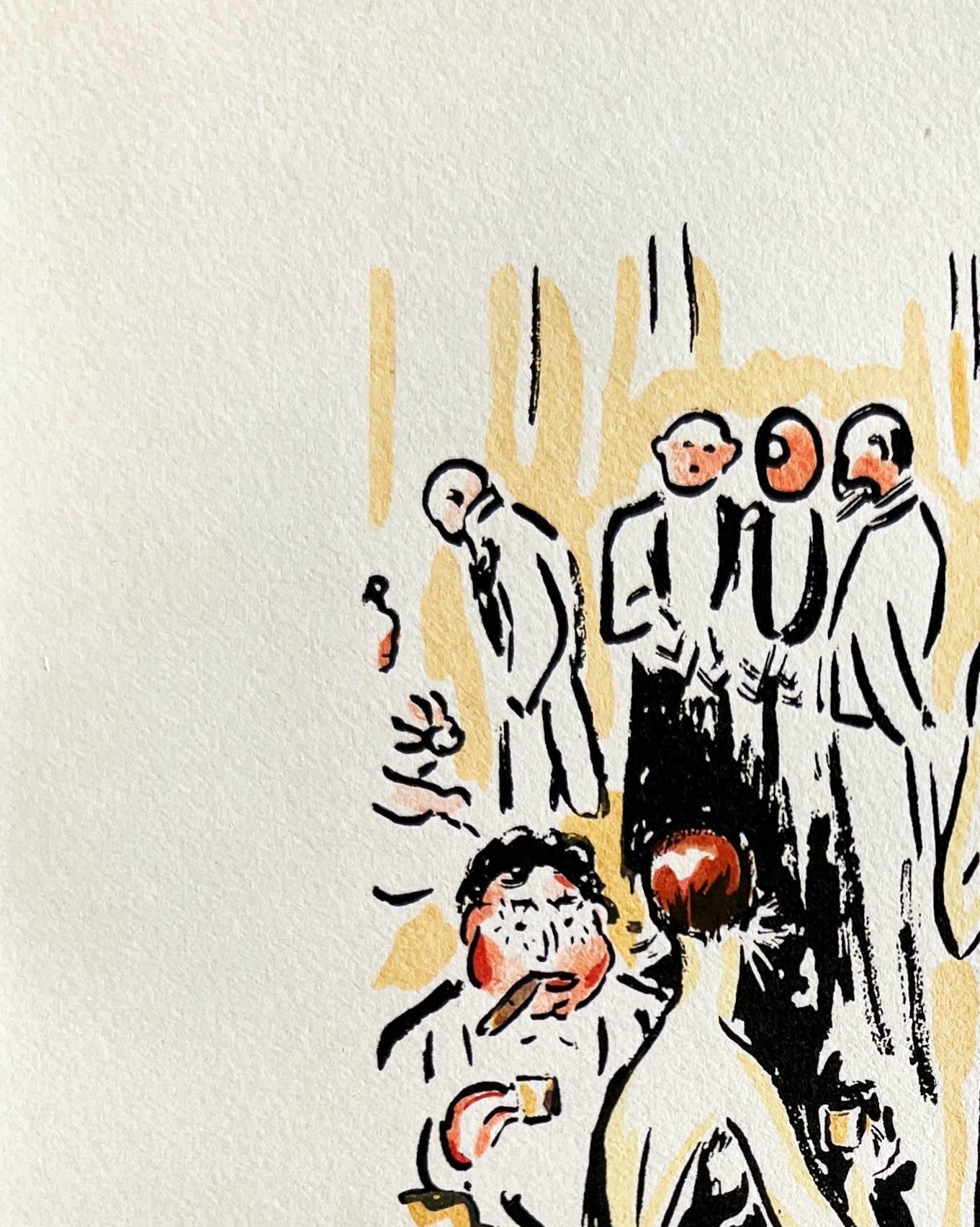La Garçonne - Beige Figurative Print by Kees van Dongen