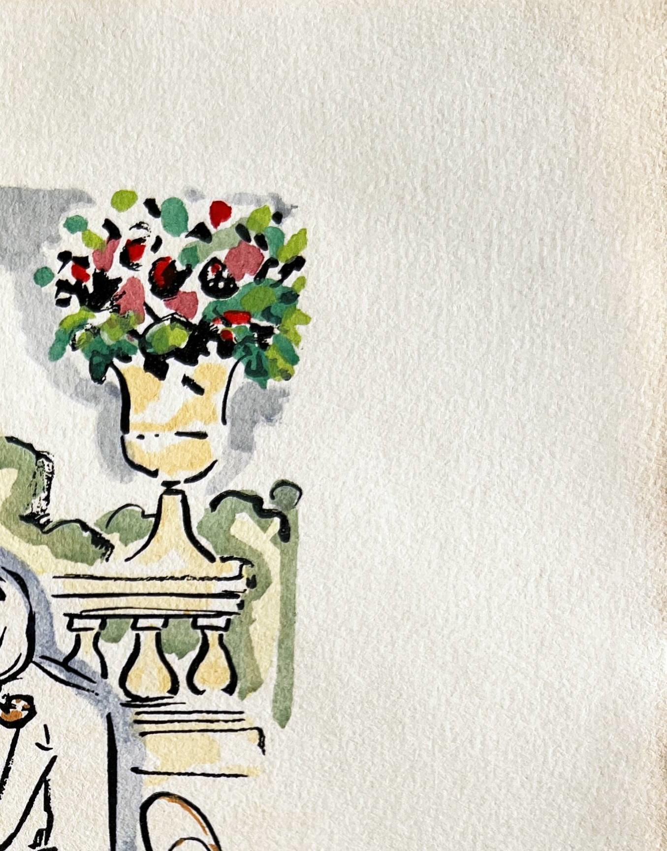 La Garçonne - Beige Figurative Print by Kees van Dongen