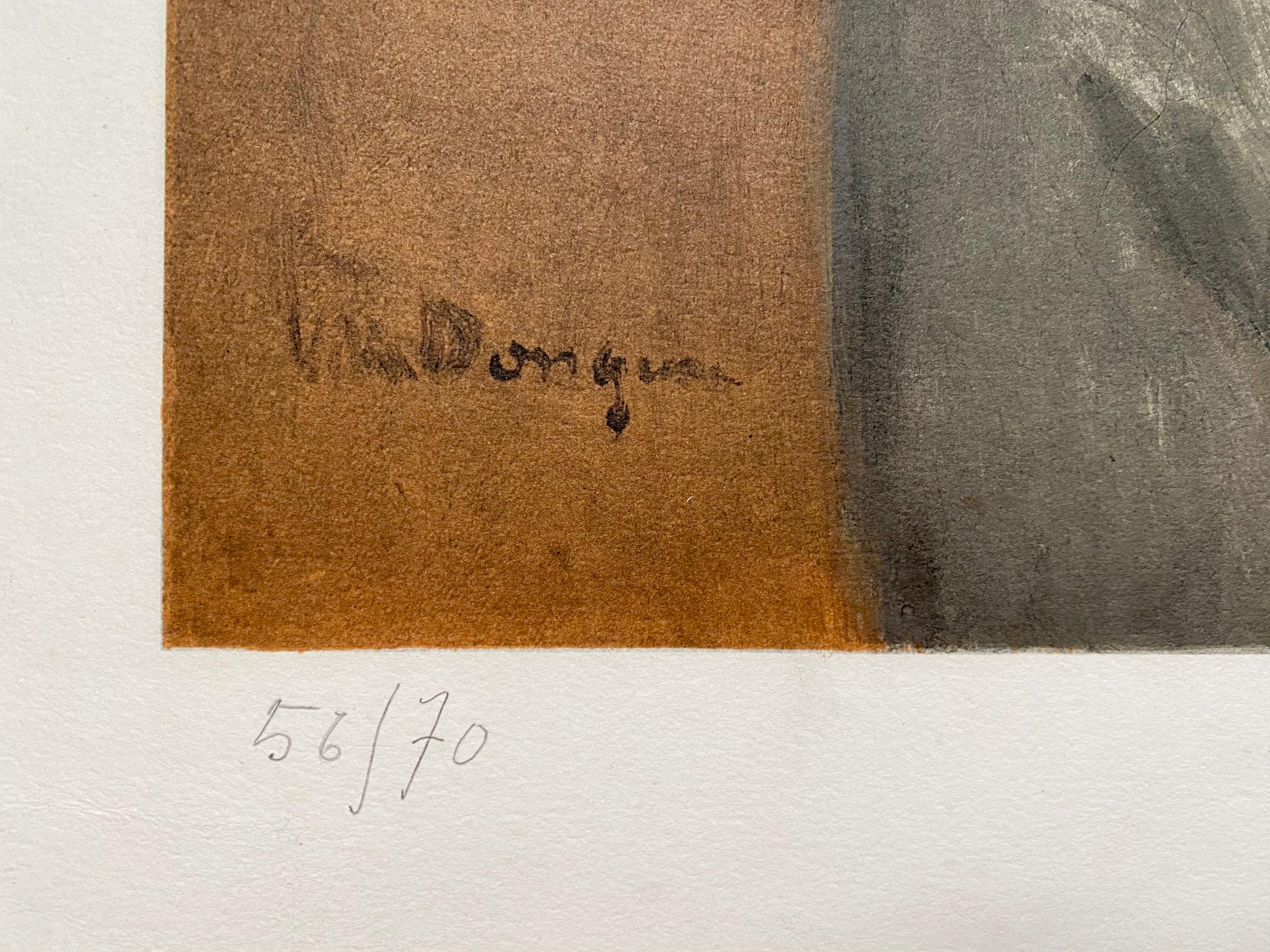 Kees van Dongen- Le Coquelicot
Lithographie sur papier Arches (avec filigrane Arches), 1960
Rare exemplaire signé de l'édition de 70 exemplaires.
Signé et numéroté (56/70) au crayon.
En très bon état avec des couleurs vives et profondes.
Taille du